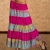 4222 Knielanges Neckholder-Kleid Maxirock 3 Farben zur wahl Gr. 34 36 38 (Pink/Multicolor 4222-1) - 2