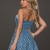 4593 Fashion4Young Damen tailliertes Bandeau Minikleid mit Gürtel Kleid dress verfügbar in 2 Farben (L = 40, Blue indigo) - 3