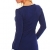 5006 Fashion4Young Damen Strick Minikleid LongPullover Pullover Pulli Long Shirt Kleid in 7 Farben (36/38, Dunkelblau) - 3