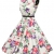 50er jahre kleid abschlussballkleid baumwolle faltenrock sommerkleid petticoat kleid Größe L CL6086-21 - 