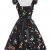50er jahre rockabilly kleid damenkleider knielang schwingen pinup swing kleid petticoat kleid XL - 