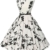 50s vintage retro festliches kleid sommerkleid kurz rockabilly kleid petticoat kleid Größe XL CL6086-11 - 1