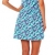 90-01 Mississhop Damen Sommer Kleid Minikleid Top Tunika Shirt Rundhals Hellblau mit Muster L - 3