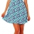 90-01 Mississhop Damen Sommer Kleid Minikleid Top Tunika Shirt Rundhals Hellblau mit Muster L - 1
