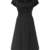 ABYOXI Damen Vintage A-Linie 50er Retro Rockabilly Kleid Knielang Abendkleid Große Größen Schwarz 4XL - 5