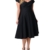 ABYOXI Damen Vintage A-Linie 50er Retro Rockabilly Kleid Knielang Abendkleid Große Größen Schwarz 4XL - 1