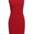 ACEVOG Damen Kleid Ärmellos Bodycon Cocktailkeid Rot Herstellergröße: XL -