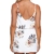 ACHIOOWA Sommerkleid Damen Ärmellos Strandkleid Chiffon V-Ausschnitt Bohemian Casual Sexy Mini Trägerkleid Weiß-707140 2XL - 3