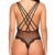 ADOME Body Dessous V-Ausschnitt Reizwäsche Erotic Damen Lingerie Spitzen Bodysuit - 2