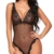 ADOME Body Dessous V-Ausschnitt Reizwäsche Erotic Damen Lingerie Spitzen Bodysuit - 3