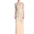 Adrianna Papell Damen Kleid Floral Beaded Godet, Maxi, Gr. 32 (Herstellergröße:Size 6), Beige (Taupe/Pink) - 3