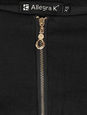 Allegra K Frauen Sweetheart Halsausschnitt gemachten Reißverschluss vorne Kleid Dress de (EU 44) - 