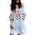 AMUSTER.DAN Mode Frauen Off Shoulder Mini Kleid Damen Sommer Strand Blumen Party Kleid (XL) -
