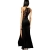 Angelwing Damen Spitzenkleid Elegant Split Kleid Rückenfrei Partykleider Abendkleider - 