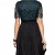APART Fashion Damen A-Linie Kleid 39532, Knielang, Gr. 42, Schwarz (smaragd-schwarz) - 2