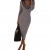 Arrowhunt Frau Sexy Tiefen V Pullover Kleid (S) -