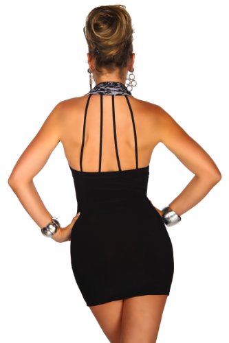 Außergewöhnliches Party-Minikleid mit Neckholder-Kragen S - 4