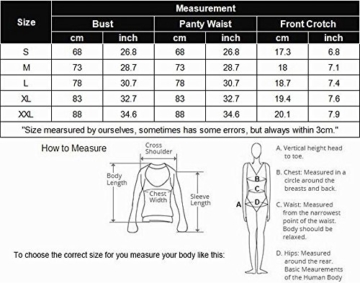 Avidlove Damen Neckholder Dessous Set Sexy Bikini Halter Spitze BH Lingerie Unterwäsche Nachthemd Negligee String Reizwäschee Schwarz M - 7