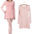 Ayliss® Frau Tunika Longshirt Damen Minikleid Longshirt Herbst Kleid Tops Pullover (Rosa) - 1