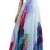 Blansdi Damen Mädchen Frauen Sommer Boho Maxi Blumen lange Strandkleid Trägerkleid V-Ausschnitt Wrapped Big Swing Kleid Clubwear (EU XL/Etikette XXXL, Weiß) -