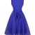 Blau Kleider, ErGirls Damen A-Linie Ärmellos Chiffonkleid Brautjungfernkleid Partykleid Prinzessin Hochzeit Kleid Minikleid (42, Blau) - 