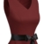 Bridesmay Damen Vintage 1950er Rockabilly Ärmellos Retro Cocktailkleid Partykleid Burgundy XL - 5