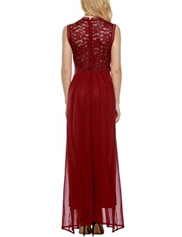 CRAVOG Abendkleider Damen Partykleider Tief V Ballkleider Retro Lange Elegante Kleider Abendmode Ärmellose Sommerkleider - 