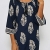 CRAVOG Frauen Sommerkleid Casual Strandkleid Minikleid mit Rundhalsausschnitt 3/4 Sleeve Damen Kleid - 2
