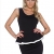 Damen Peplum ärmellos schwarz Mini-Kleid mit offener Rückseite Clubwear Summer Evening Party-Kleid mit Schößchen 12, Größe M -