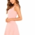 DIDK Damen Ärmellos Kleider Camisole Minikleider Einfarbig A Linie Sommerkleid Elegant Casual Freizeitkleid Strandkleid Ballonkleid Pink XS - 4