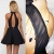 DP Design® Mini Kleid Schwarz Kleid Sexy Ausschnitt Hohe Qualität - 