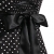 Dresstells Neckholder Rockabilly 50er Polka Dots Punkte 1950er Kleid Petticoat Faltenrock Black Small White Dot M - 