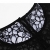 ECOWISH Damen Kleid Sommerkleid Freizeitkleid Cocktailkleid Lace Spitzen Elegant Ärmellos Rundhals Knielang - 