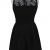 ECOWISH Damen Kleid Sommerkleid Freizeitkleid Cocktailkleid Lace Spitzen Elegant Ärmellos Rundhals Knielang - 