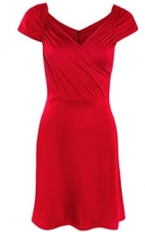Ecowish Damen V-Ausschnitt Rückenfrei Minikleid Sommerkleid skaterkleid -