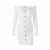 Enges modisches Langarm-Herbstkleid in Weiß 4