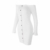 Enges modisches Langarm-Herbstkleid in Weiß 5