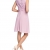 ESPRIT Collection Damen Kleid fließende Chiffon Qualität, Knielang, Gr. 36, Violett (LILAC 560) - 