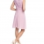 ESPRIT Collection Damen Kleid fließende Chiffon Qualität, Knielang, Gr. 36, Violett (LILAC 560) - 