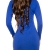 Feinstrick Minikleid mit sexy Dekolteé by In-Stylefashion blau - 
