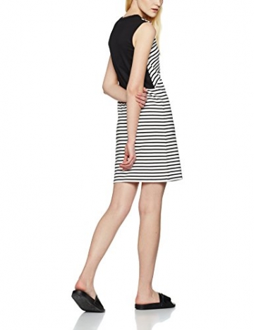 FIND Damen Kleid Colour Block Stripe Tunic, Schwarz (Black/White Striped), Medium - 