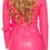 Firstclass Trendstore SEXY Kleider in versch. Styles * S-XL * Clubwear Wetlook Party Kleid Minikleid Lederoptik mesh (900178 pink L H0334) - 2