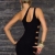 Frauen-reizvolle Schulter ärmelSeitenLoch Clubwear -Cocktailkleid Kleid - 