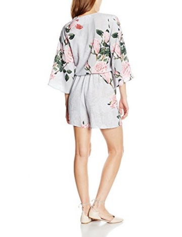 Glamorous Damen Kleid Gr. 36, Mehrfarbig - Multicoloured (Grey Lace Flower Print) - 