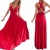 Hippolo Multi-tragen Multi-Seil Cross-Halfter Sexy Bandage Kleid Rock Kleid (M, Rote) -
