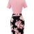HOMEYEE Damen Vintage Stehkragen Kurzarm Bodycon Business Bleistift Kleid B430 (EU 36 = Size S, Hellrosa) - 2