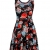 HRYfashion Damen figurbetonend knielanges Kleid aermellos mit Blumenmuster HRYCWD054-BLACK-US S - 2
