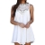 IHRKleid Damen Kleid Boho Menschen Hippie Klassiker (EU36(Asia M), Weiß) -