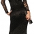 jowiha® Langes Abendkleid Maxikleid mit Spitze in Schwarz Einheitsgröße S-M 34-38 - 
