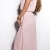 K003 Sommer Kleid Rosa M/L Chiffon Kleid Halskette Damen Neckholder Sommerkleid mit Collier - 2